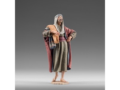 Mann mit Teppich