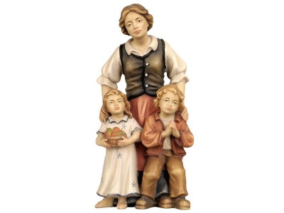 Hirtin mit 2 Kinder color, RA