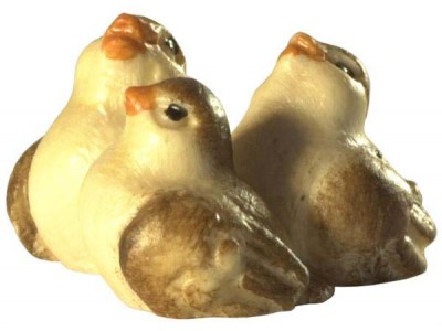 Vogelgruppe lasiert